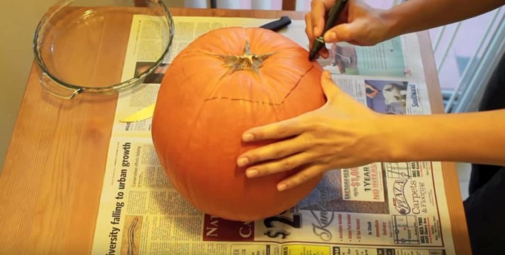Disegnare il coperchio della zucca
